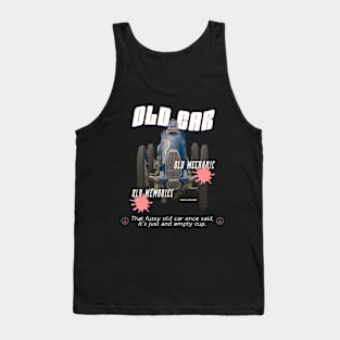 Old car motif design Tank Top